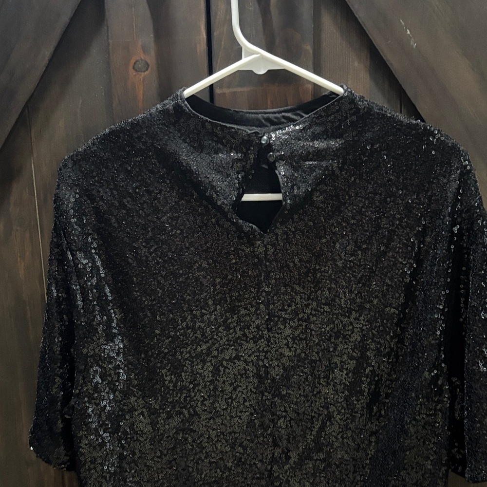 H&M Black Sequin Blouse - Picture 3 of 4